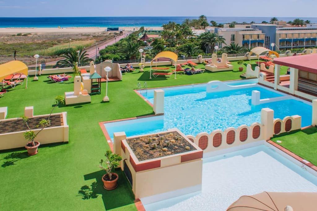 Terrazza E Vista Sull'Oceano, Wi-Fi, Piano 3, Piscina Sullo Stesso Piano Leilighet Morro Jable  Eksteriør bilde